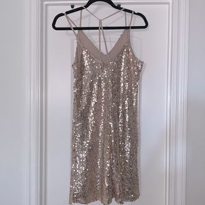 COPY - Gold sequins mini dress